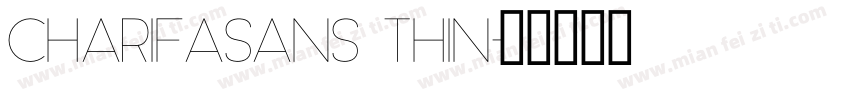 CharifaSans Thin字体转换